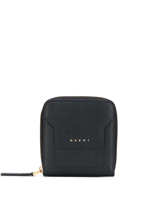 Marni logo-debossed zip wallet