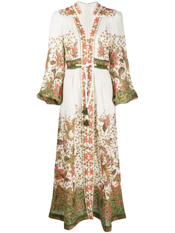 zimmermann green floral dress