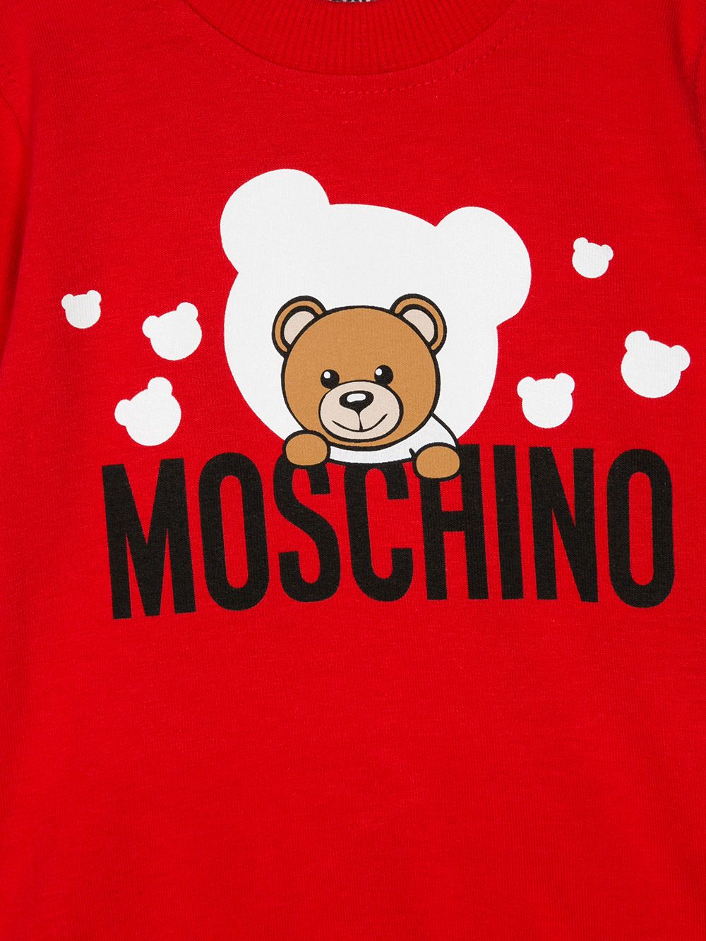 фото Moschino kids толстовка с принтом teddy bear