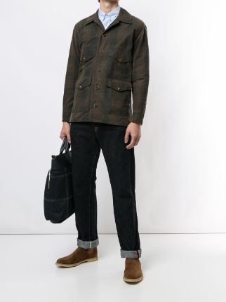 plaid multi-pocket jacket展示图