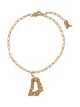 Image 1 of LOVENESS LEE Cory textured-charm bracelet