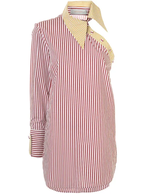 Silvia Tcherassi striped asymmetric shirt