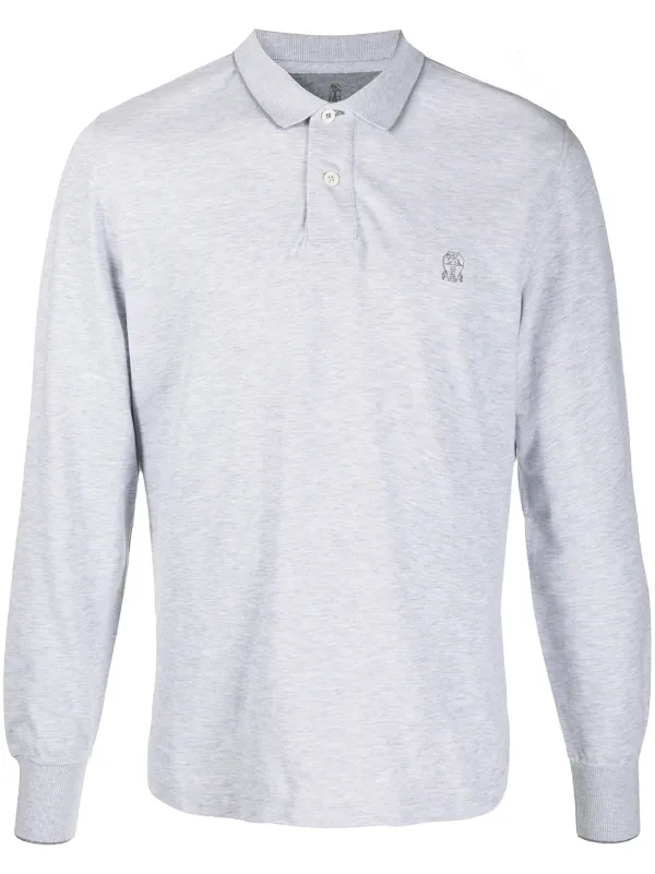 brunello cucinelli long sleeve polo