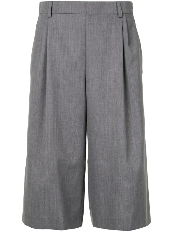 high waisted knee length shorts