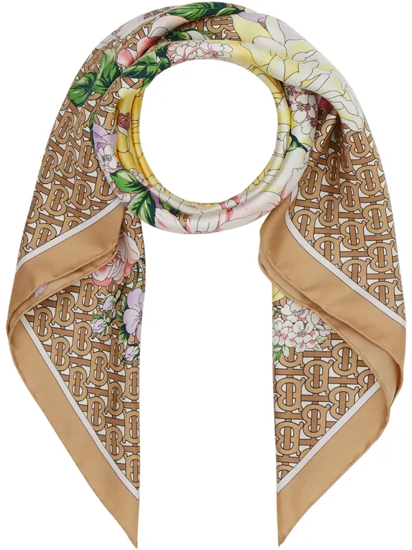 burberry floral scarf