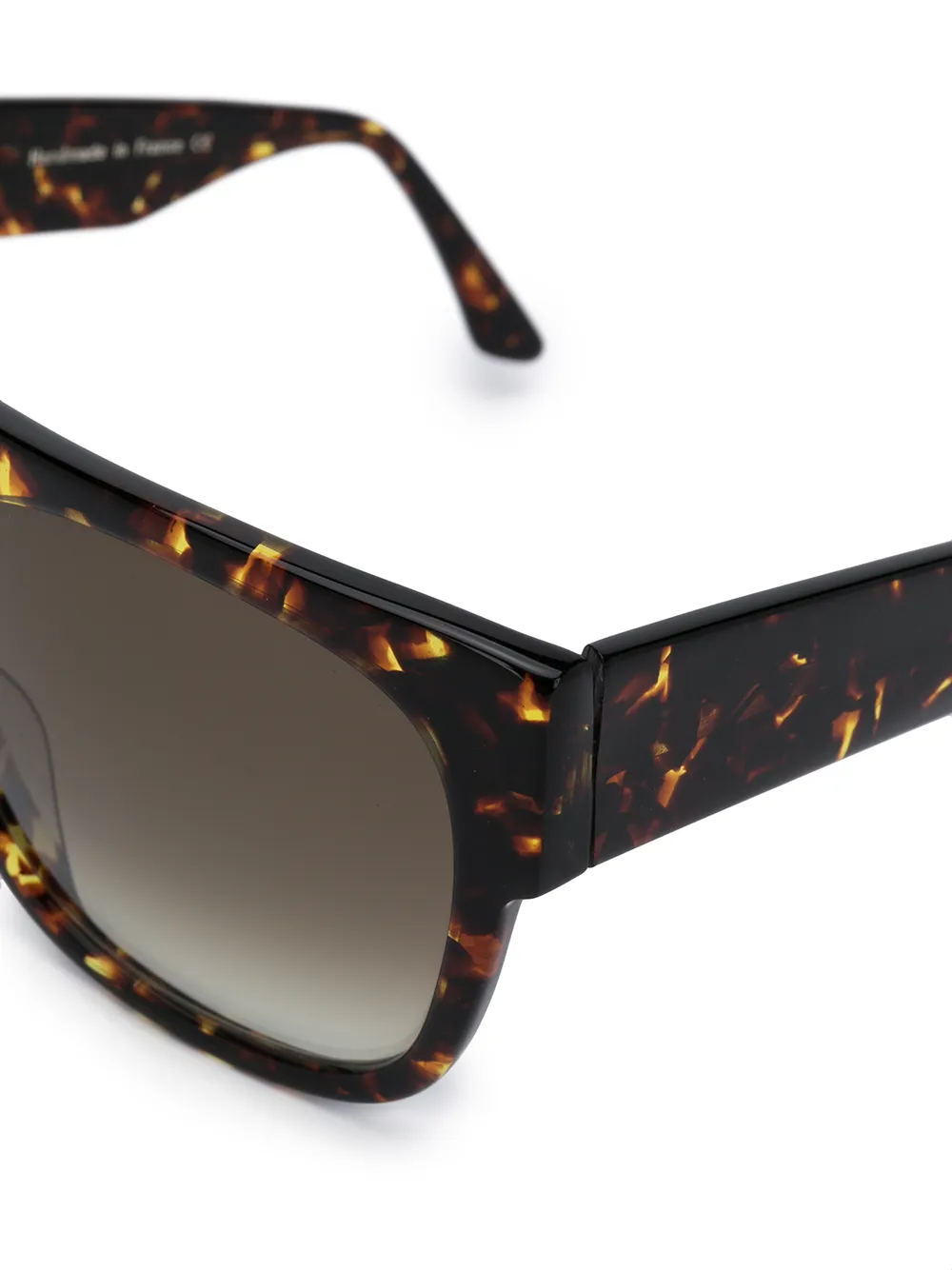Thierry Lasry Kryptony zonnebril met vierkant montuur Bruin