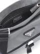 Prada logo plaque messenger bag