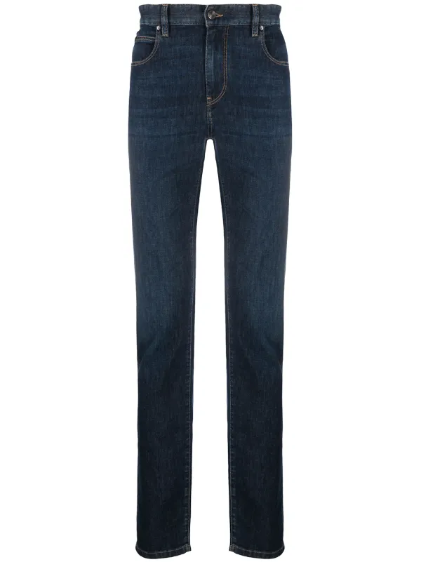 slim fit mid rise jeans