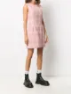 MSGM check tweed dress