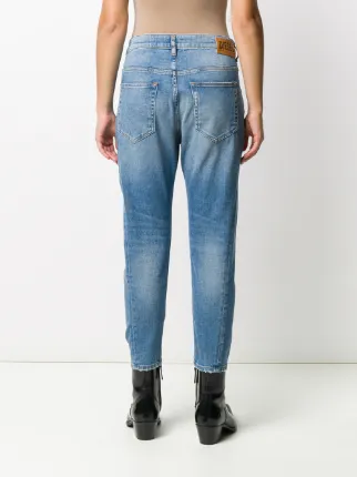 cropped tapered-leg jeans展示图