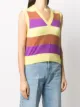 MSGM horizontal-stripe sleeveless jumper