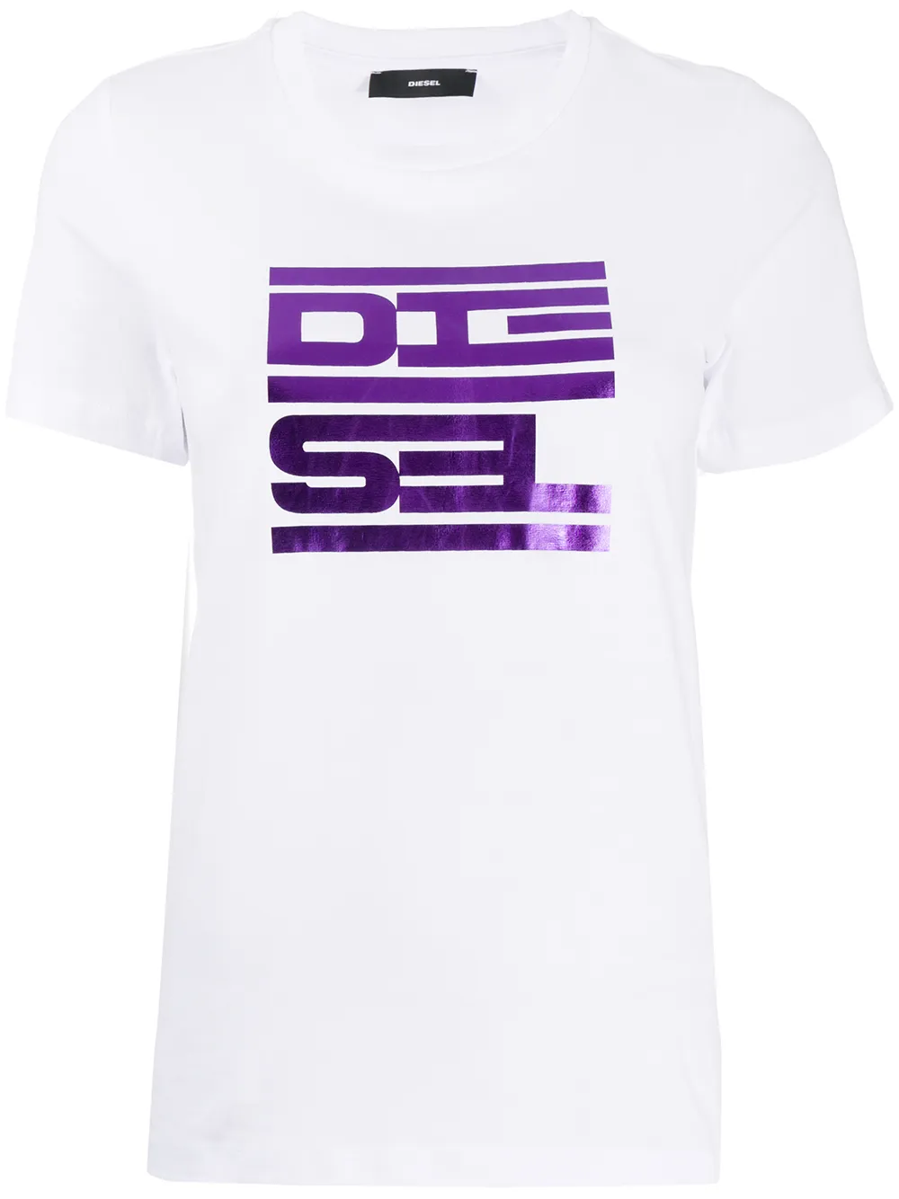 Diesel T-shirt met logoprint Wit