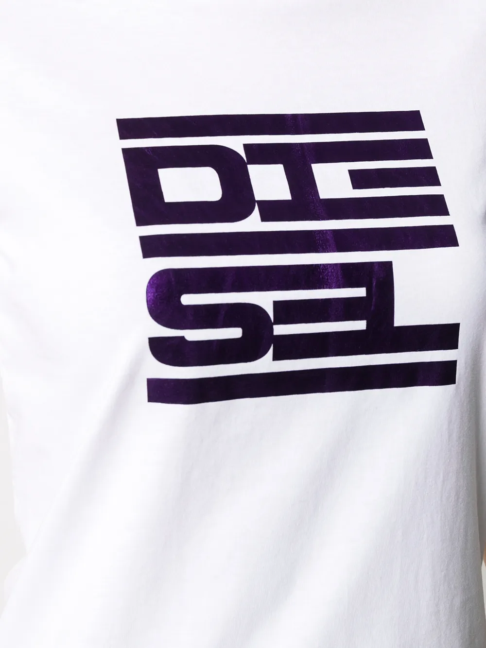 Diesel T-shirt met logoprint Wit