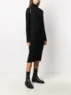 Diesel zip reveal roll neck knit dress