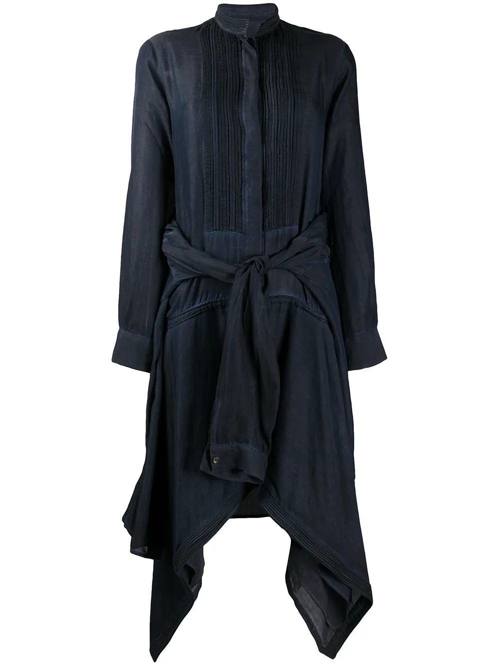 Diesel Kleid mit plissierten Details - Blau