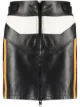 Image 1 of Diesel colour-block biker mini skirt