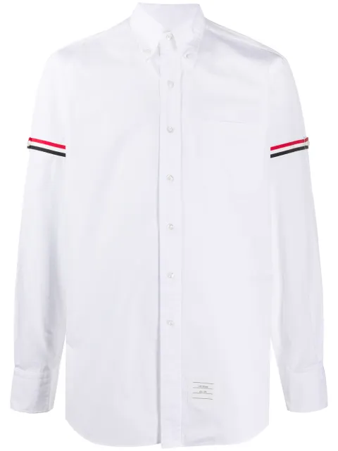 Thom Browne RWB stripe buttoned shirt