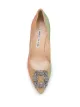 Manolo Blahnik Hangisi 70mm embellished buckle pumps