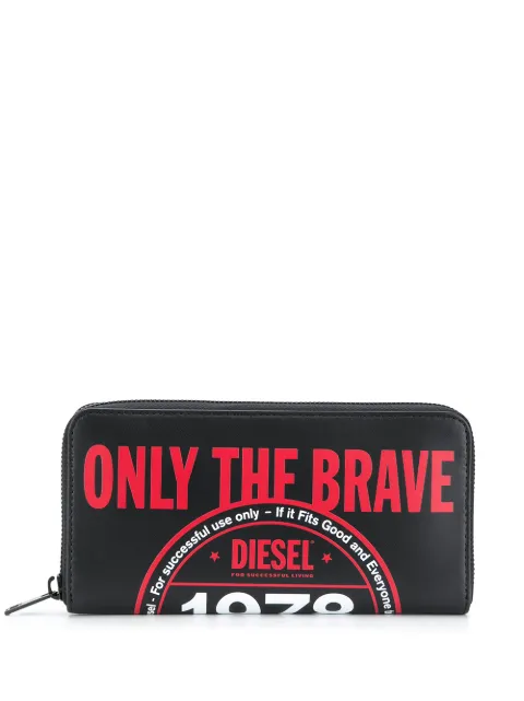 Diesel 'Only The Brave' logo wallet