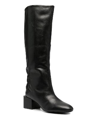 knee-high leather boots展示图