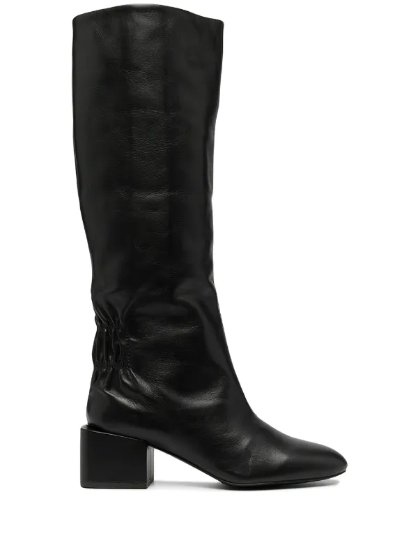 diesel on leather boots