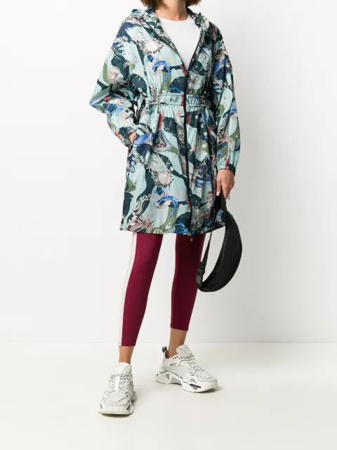 cinched waist raincoat