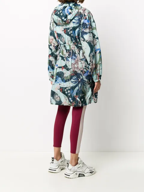 cinched waist raincoat