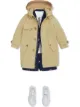 الصورة 2 من Burberry Kids معطف بغطاء رأس