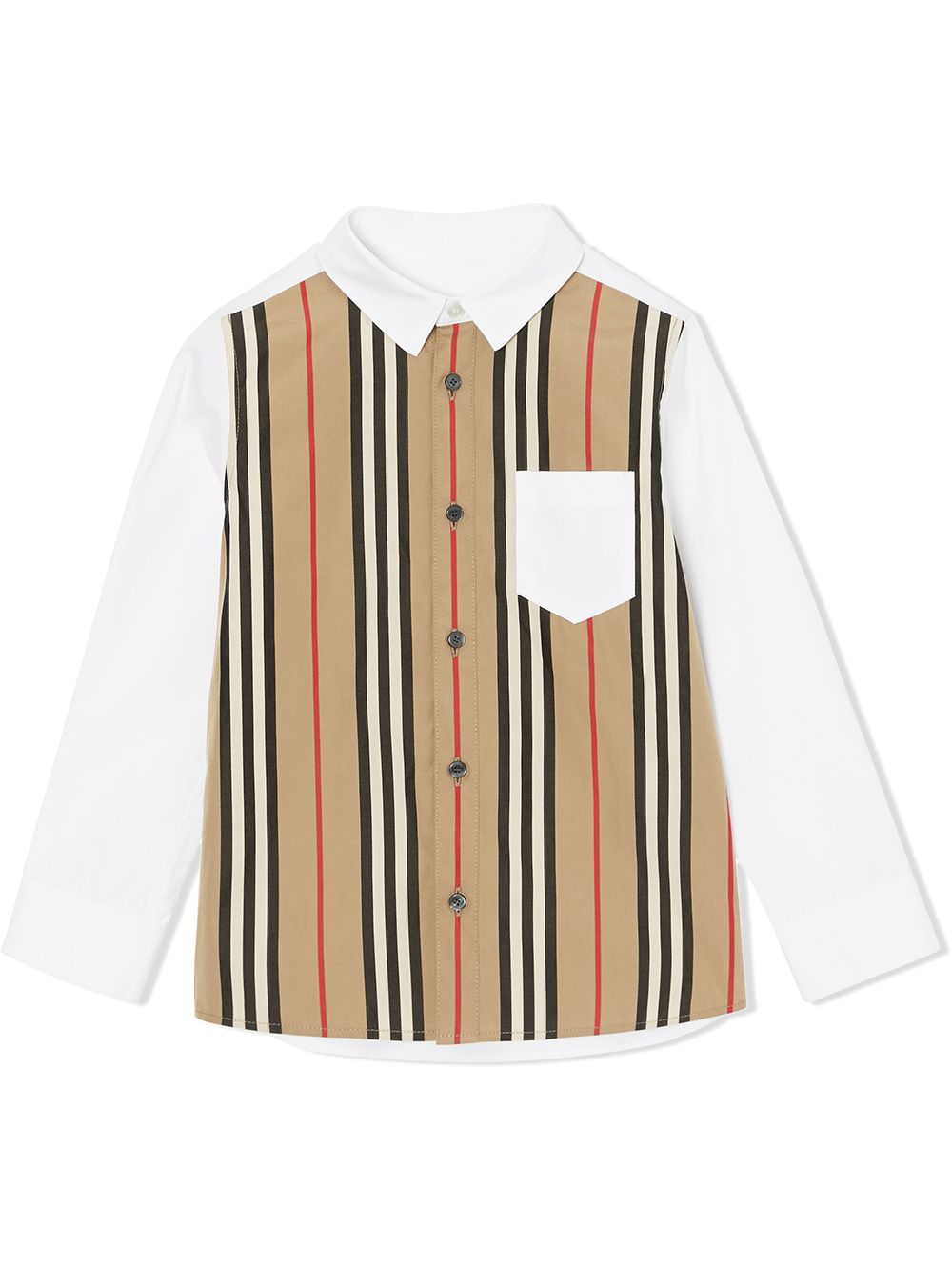 фото Burberry kids рубашка в полоску icon stripe