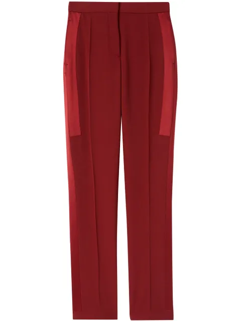 Burberry high-waisted side stripe trousers