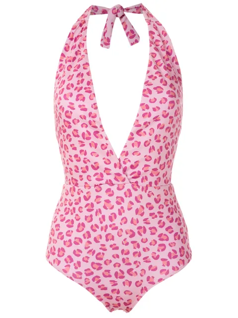 Amir Slama traje de baño con estampado de leopardo