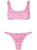 Amir Slama leopard-print two-piece bikini - Pink