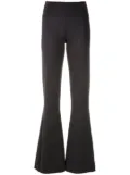 Amir Slama panelled flared trousers - Black