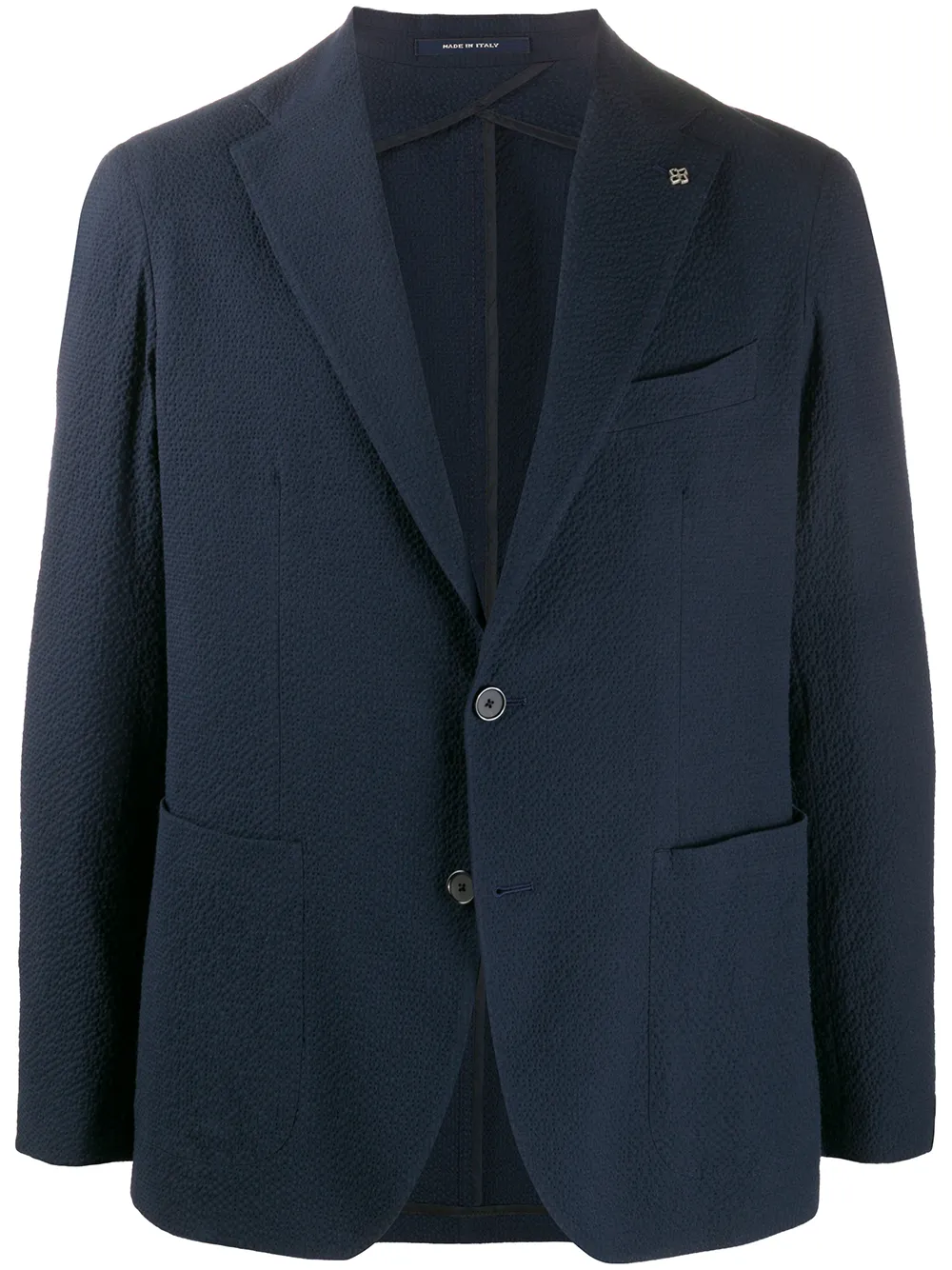 blazer droit à logo