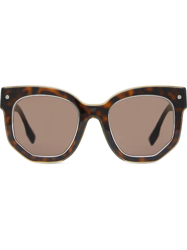 burberry geometric sunglasses