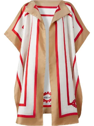 Burberry كيب بطبعة وشاح