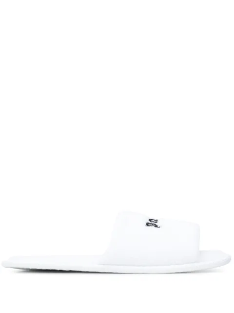 Palm Angels logo-embroidered Slippers - Farfetch