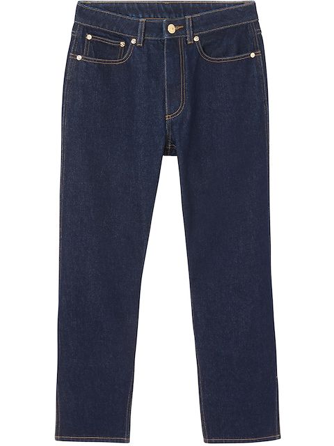 Burberry monogram motif cropped jeans