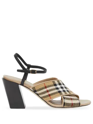 burberry block heel sandals
