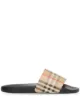 Image 1 of Burberry Vintage Check print slides