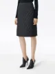 Burberry diamond quilted A-line skirt