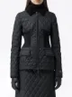 Burberry diamond quilted fitted jacket