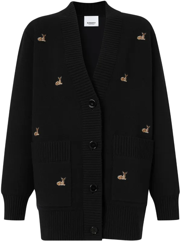burberry deer cardigan