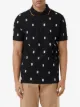 Burberry embroidered monogram polo shirt