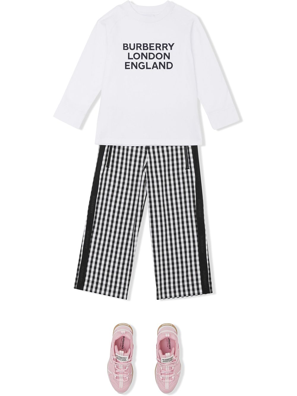 фото Burberry kids футболка с логотипом