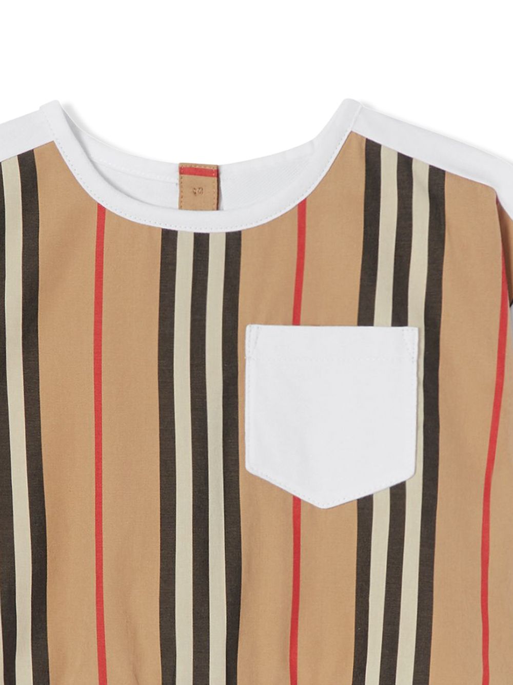 фото Burberry kids футболка со вставками в полоску icon stripe