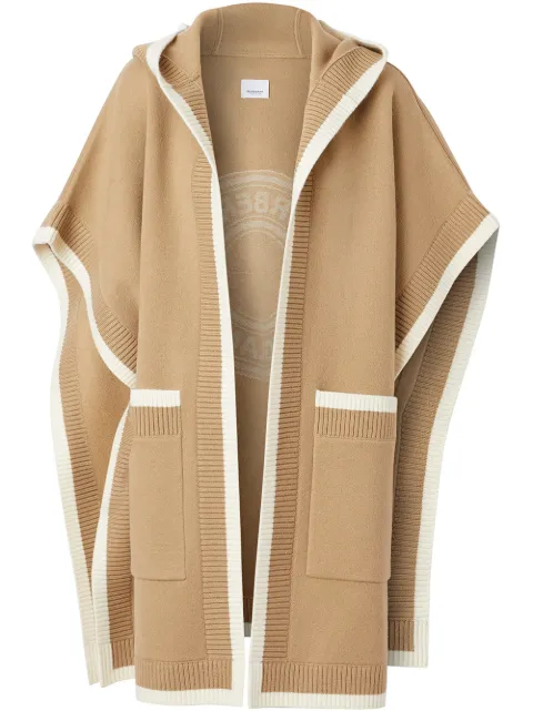 Burberry logo jacquard-woven cape