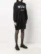 MSGM كنزة طويلة بطبعة شعار