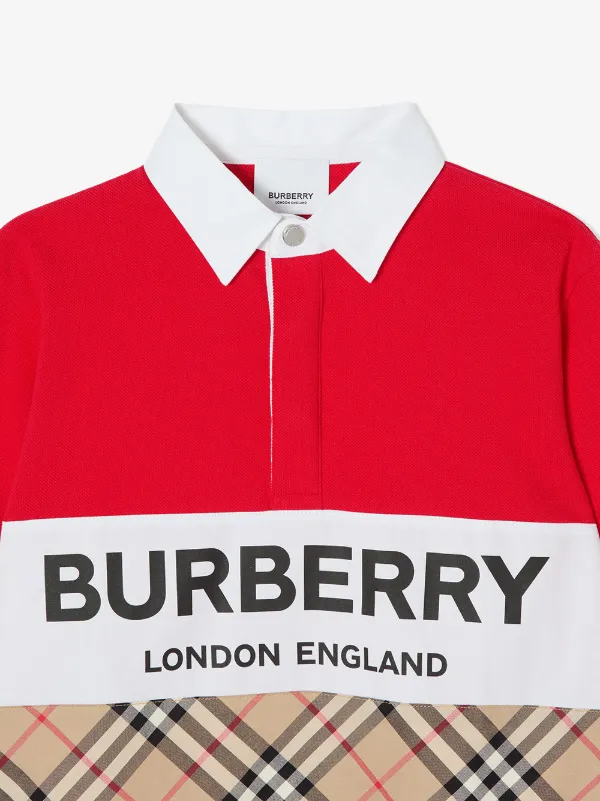 burberry polo kids red