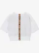 Burberry Kids تيشيرت مزين بخطوط